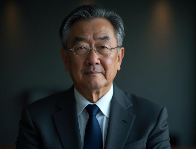 日本庭園三代目店主 鈴木氏。穏やかな笑みで盆栽を手入れする姿。