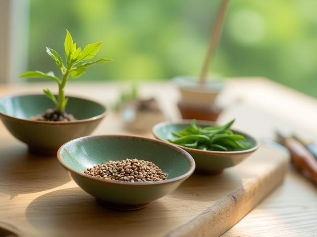 希少な日本の在来種の種子と植物