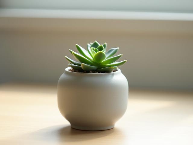 常滑焼のミニマリストな多肉植物用鉢