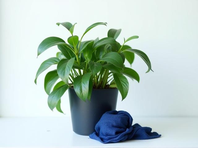 藍染に利用されるリュウキュウアイの苗。鮮やかな青色を生み出す。